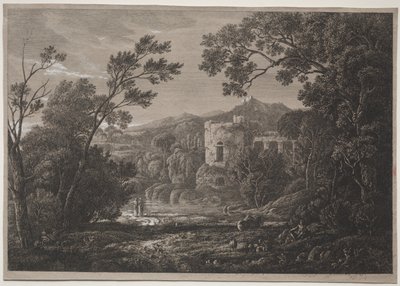 Bir İtalyan Görünümü, c. 1810. by Joseph Rebell