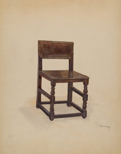 Yan Sandalye, 1936. by Joseph Rothenberg