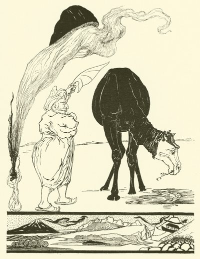 Tüm Çöllerden Sorumlu Cin (gravür) by Joseph Rudyard (after) Kipling