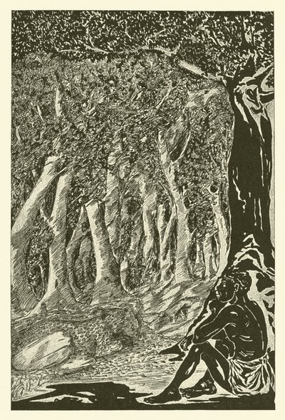 Leopar ve Etiyopyalı (gravür) by Joseph Rudyard (after) Kipling