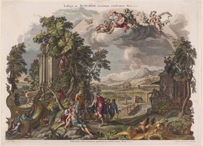 Sonbahar by Joseph Sebastian Klauber, Johann Baptist Klauber, after Johann Wolfgang Baumgartner