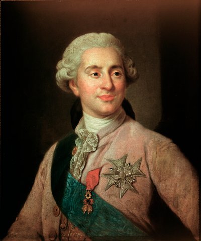 Joseph Siffred Duplessis (1725-1802) (Joseph-Siffred, Joseph Siffrede, Joseph-Siffrede, Joseph Siffrein, Joseph- tarafından Altın Post Nişanı Nişanı taşıyan Fransa Kralı Louis XVI