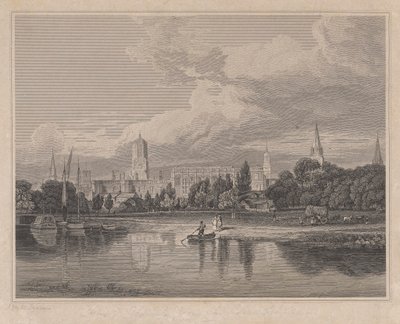 Meadows'tan Christ Church'ün güney görünümü vb. by Joseph Skelton