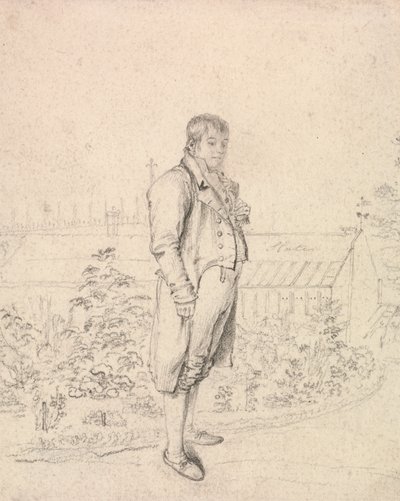Bir Bahçede Sir Walter Scott'ın Bir Taslağı by Joseph Slater