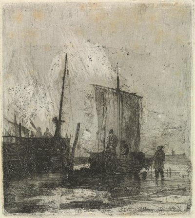 Rıhtımda Tekneler by Joseph Stannard