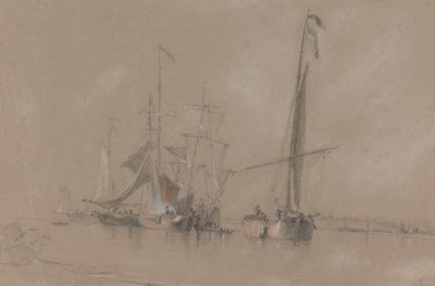 Corton yakınlarındaki Sahil açıklarında nakliye by Joseph Stannard