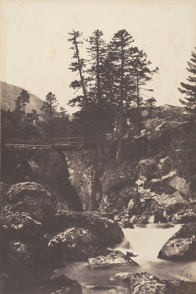 Cauterets, İspanya Köprüsü, 1853. by Joseph Vigier