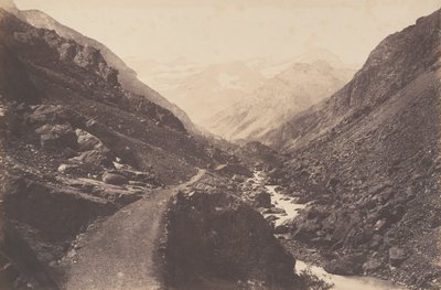 Gavarnie yolunda kaos, St-Sauveur, 1853. by Joseph Vigier