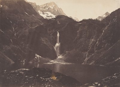 Oo Gölü veya Seculejo manzarası, Bagnère de Luchon, 1853. by Joseph Vigier