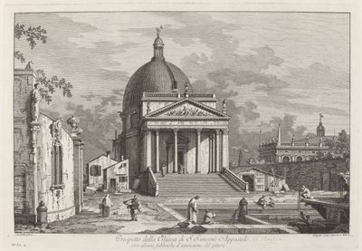 SAN Kilisesi İzahı. Simeon Havarisi by Joseph Wagner after Canaletto