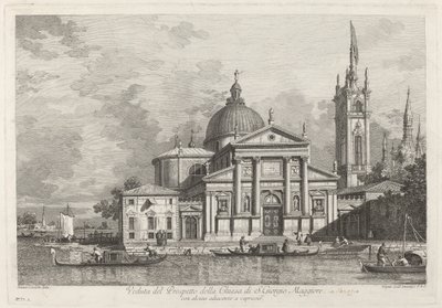 S. Giorgio Maggiore Kilisesi Prospektüs Görünümü by Joseph Wagner after Canaletto