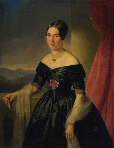 bir bayanın portresi by Joseph Weidner