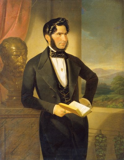 bir beyefendinin portresi by Joseph Weidner