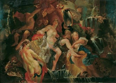 Diana Hamamı (Ters: Bacchus Çocuğunun Eğitimi) by Joseph Winterhalder d. J.