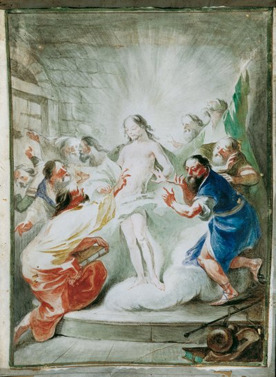 Dirilmiş Mesih öğrencilerine görünüyor by Joseph Winterhalder d. J.