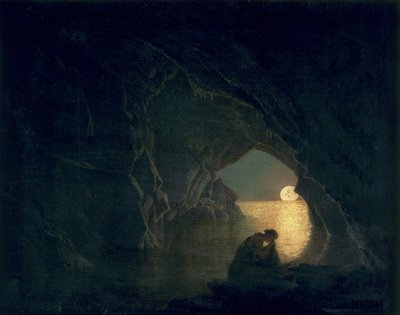 Julia Figürlü Bir Mağara, 1780 by Joseph Wright of Derby