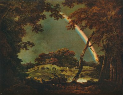 Gökkuşağı Efektli Manzara, 1794, 1930. by Joseph Wright of Derby