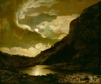 Ay Işığı tarafından Matlock Tor, c.1778 by Joseph Wright of Derby