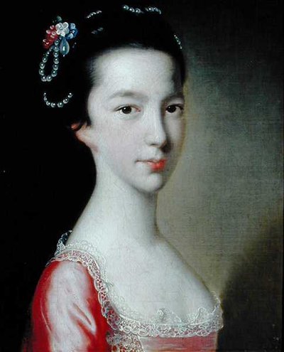 Bir Kızın Portresi (Jane Monck) (tuval üzerine yağlı boya) by Joseph Wright of Derby