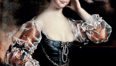 Susanna Hope (1194 detayı) by Joseph Wright of Derby