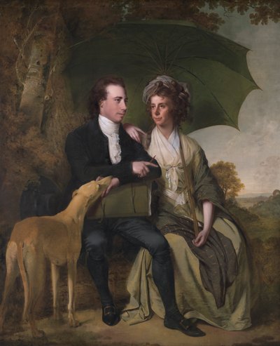 Yoxall Lodge, Staffordshire'dan Rahip ve Bayan Thomas Gisborne by Joseph Wright of Derby