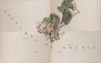 Joseph de Ferraris (1726 – 1814) tarafından hazırlanan Gernelle, Belçika haritası by Joseph de Ferraris