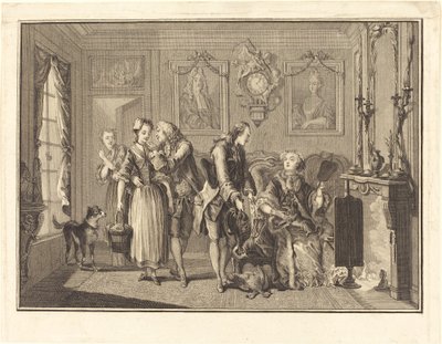 güzel çiftçi by Joseph de Longueil after Charles Eisen