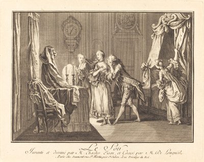 Akşam by Joseph de Longueil after Charles Eisen
