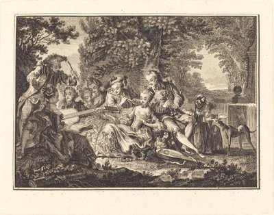Kırsal Konser by Joseph de Longueil after Charles Eisen