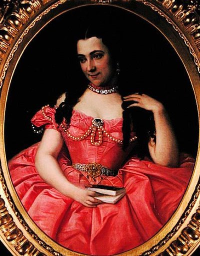 Otoportre, c.1855 (tuval üzerine yağlı boya) by Josephine Bowes