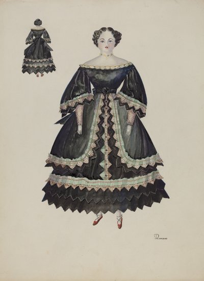 Oyuncak Bebek - Minerva Pratt, c. 1937. by Josephine C. Romano