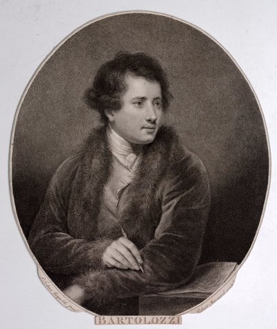 Francesco Bartolozzi, İtalyan oymacı (gravür) by Joshua (after) Reynolds