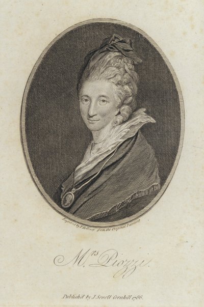 Hester Lynch Piozzi, Galler doğumlu günlük yazarı ve yazar by Joshua (after) Reynolds