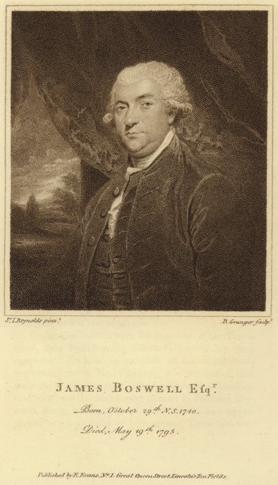 James Boswell (gravür) by Joshua (after) Reynolds