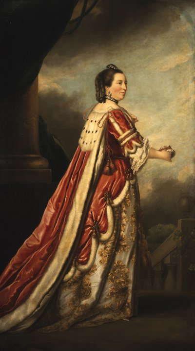 Portre Elizabeth, Northumberland Düşesi (tuval üzerine yağlı boya) by Joshua (after) Reynolds