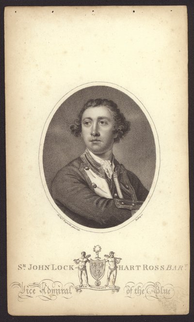 Sir John Lockhart-Ross, İngiliz amiral (gravür) by Joshua (after) Reynolds