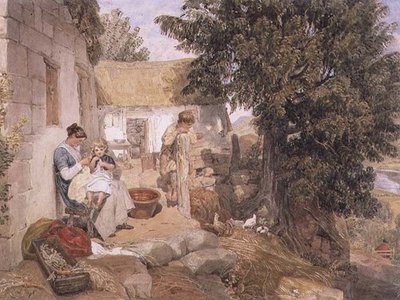 Symonds Yat yakınlarındaki Kırsal Figürlü Kulübeler by Joshua Cristall