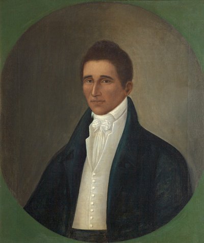 Bir Beyefendinin Portresi - Daniel Coker, c.1805-c.1815 (tuval üzerine yağlıboya) by Joshua Johnson