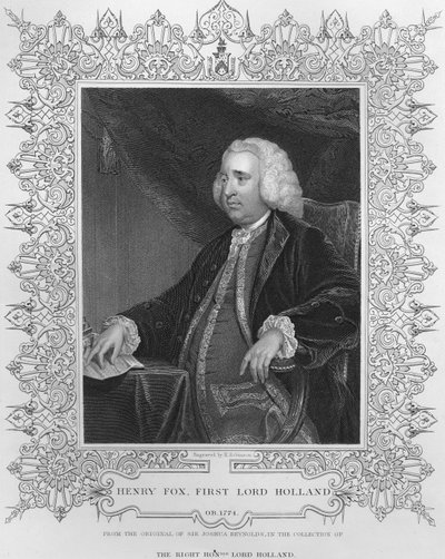 Henry Fox, 1 Baron Hollanda by Joshua Reynolds