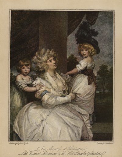 Harrington'lu Jane Kontes, Lord Vikont Petersham ve Saygıdeğer Lincoln Stanhope by Joshua Reynolds