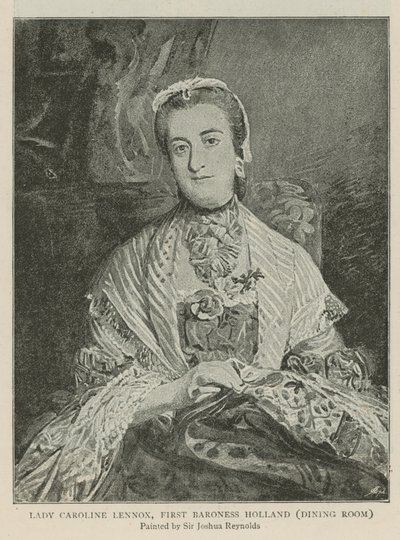 Leydi Caroline Lennox, Birinci Barones Hollanda by Joshua Reynolds