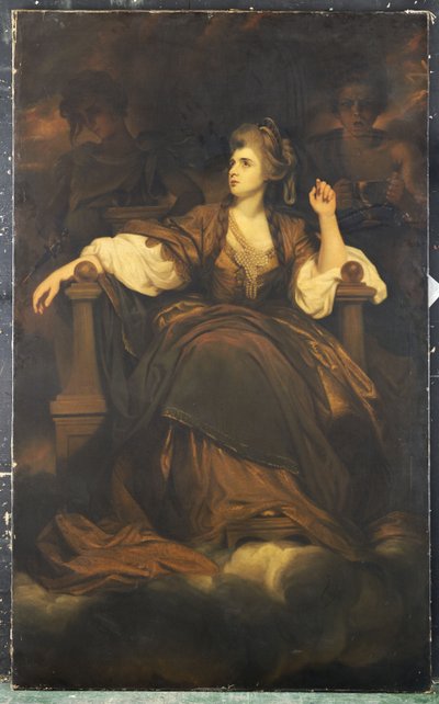 "Trajik İlham Perisi" olarak Bayan Siddons by Joshua Reynolds