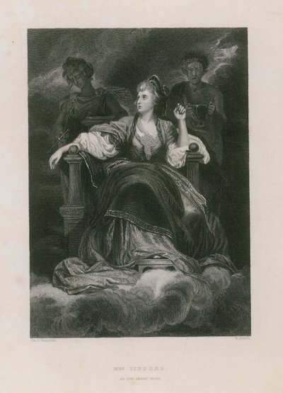 Trajik İlham Perisi olarak Bayan Siddons by Joshua Reynolds