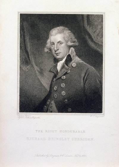 Çok Saygıdeğer Richard Brinsley Sheridan, 1825 by Joshua Reynolds