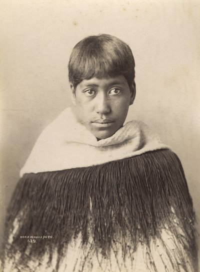 Hora Maniapoto, 1890 dolayları (albüm baskısı) by Josiah Martin