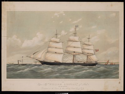 Wiliam Lindsay of Leith 970 tonluk Clipper Gemisi..., 27 Şubat 1868, by Josiah Taylor
