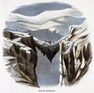 Kar Köprüleri, Doğa Olaylarından, 1849 by Josiah Wood Whymper