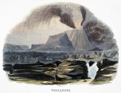 Volkanlar, Doğa Olaylarından 1849 by Josiah Wood Whymper
