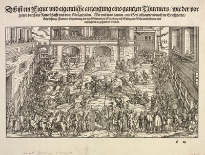 Bir Turnuva, 1565. by Josse Amman