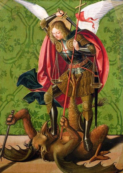 Aziz Michael Ejderhayı Öldürüyor by Josse Lieferinxe
